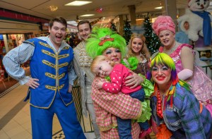 2 year old Grace Gibson-Thomas (St Helens) meets Chrissy Rock and the Cast.