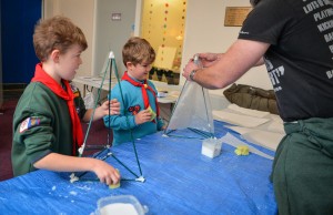 Golden Square held Lantern Making workshops before the big event on Thursday December 10th. Jenson McDonnell (9) (Green) and Lucas McDonnell (6) (Blue) make Lanterns with the help of Community Artist Andy Leigh.