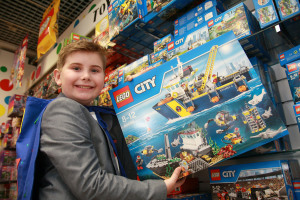 Sam Doherty with Deep Sea Lego city